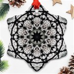 Evil Mandala  Snowflake Ornament (Two Sides) Front