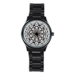 Evil Mandala  Stainless Steel Round Watch Front