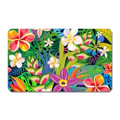 Colorful Floral Pattern Magnet (rectangular) by designsbymallika