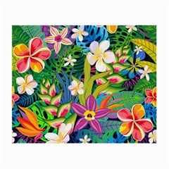 Colorful Floral Pattern Small Glasses Cloth by designsbymallika