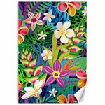 Colorful Floral Pattern Canvas 24  x 36  23.35 x34.74  Canvas - 1