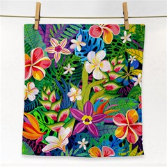 Colorful Floral Pattern Face Towel by designsbymallika