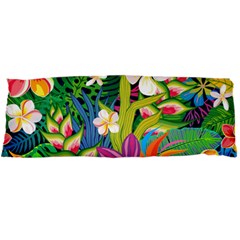 Colorful Floral Pattern Body Pillow Case Dakimakura (two Sides) by designsbymallika