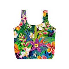 Colorful Floral Pattern Full Print Recycle Bag (s) by designsbymallika