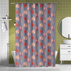 Auntumn Pretty Leaves Pattern Shower Curtain 48  X 72  (small)  by designsbymallika