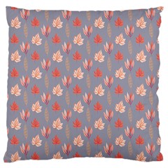 Auntumn Pretty Leaves Pattern Large Cushion Case (two Sides) by designsbymallika