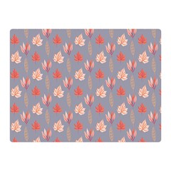 Auntumn Pretty Leaves Pattern Double Sided Flano Blanket (mini) 