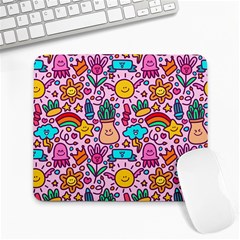 Colourful Funny Pattern Large Mousepads by designsbymallika