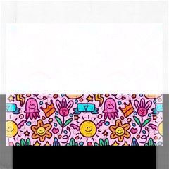 Colourful Funny Pattern Rectangular Jigsaw Puzzl by designsbymallika