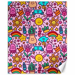 Colourful Funny Pattern Canvas 16  X 20  by designsbymallika