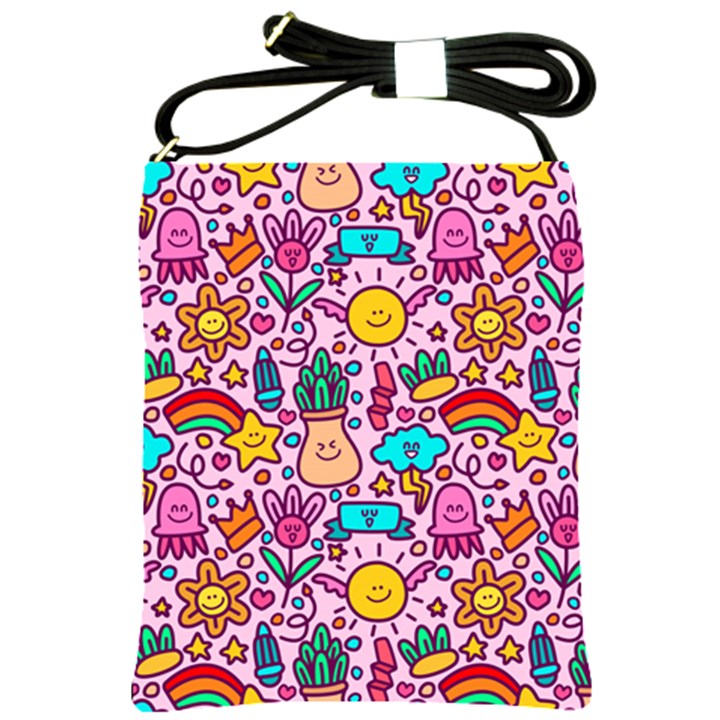 Colourful Funny Pattern Shoulder Sling Bag