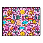 Colourful Funny Pattern Fleece Blanket (Small) 50 x40  Blanket Front