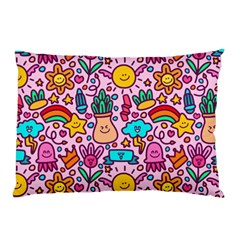 Colourful Funny Pattern Pillow Case (two Sides) by designsbymallika