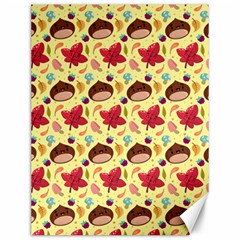 Cute Leaf Pattern Canvas 12  x 16 