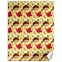 Cute Leaf Pattern Canvas 18  x 24 