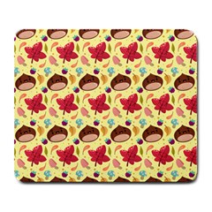 Cute Leaf Pattern Large Mousepads by designsbymallika