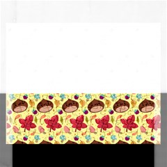 Cute Leaf Pattern Rectangular Jigsaw Puzzl by designsbymallika