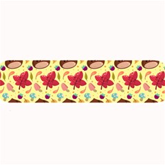 Cute Leaf Pattern Large Bar Mats by designsbymallika