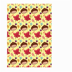 Cute Leaf Pattern Large Garden Flag (two Sides) by designsbymallika