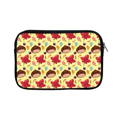 Cute Leaf Pattern Apple Ipad Mini Zipper Cases by designsbymallika