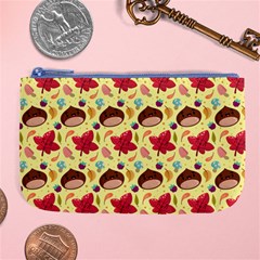 Cute Leaf Pattern Large Coin Purse by designsbymallika