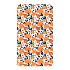 Black Orange Autumn Leaves Pattern Memory Card Reader (rectangular) by designsbymallika