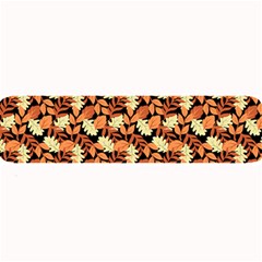 Autumn Leaves Orange Pattern Large Bar Mats by designsbymallika