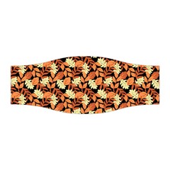 Autumn Leaves Orange Pattern Stretchable Headband