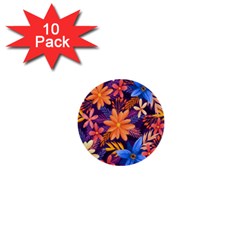 Colourful Print 5 1  Mini Buttons (10 Pack)  by designsbymallika