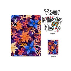 Colourful Print 5 Playing Cards 54 Designs (mini) by designsbymallika