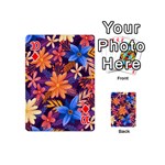 Colourful Print 5 Playing Cards 54 Designs (Mini) Front - Diamond10