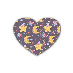 Goodnight Rubber Coaster (heart)  by designsbymallika