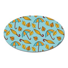 New Season Umbrella Oval Magnet by designsbymallika