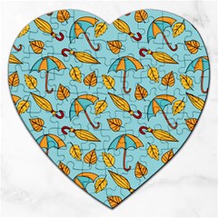 New Season Umbrella Jigsaw Puzzle (heart) by designsbymallika