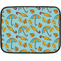 New Season Umbrella Double Sided Fleece Blanket (mini)  by designsbymallika