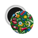 Cartoon Pattern 2.25  Magnets Front