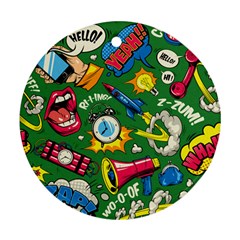 Cartoon Pattern Ornament (round)