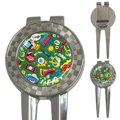 Cartoon Pattern 3-in-1 Golf Divots by designsbymallika