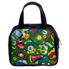 Cartoon Pattern Classic Handbag (two Sides)