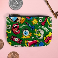 Cartoon Pattern Mini Coin Purse by designsbymallika