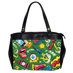 Cartoon Pattern Oversize Office Handbag (2 Sides) by designsbymallika