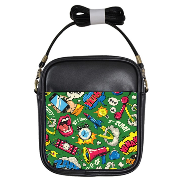 Cartoon Pattern Girls Sling Bag