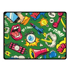 Cartoon Pattern Fleece Blanket (small) by designsbymallika