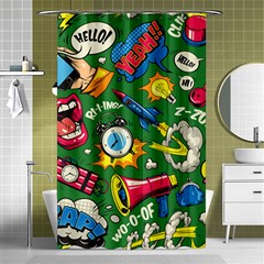 Cartoon Pattern Shower Curtain 48  X 72  (small)  by designsbymallika