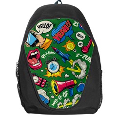 Cartoon Pattern Backpack Bag by designsbymallika