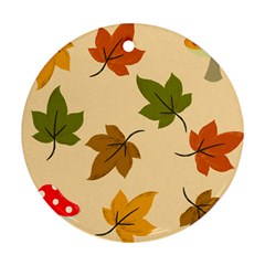 Autumn Leaves Ornament (round)