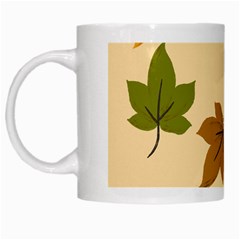 Autumn Leaves White Mugs by DithersDesigns