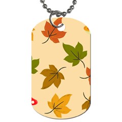 Autumn Leaves Dog Tag (one Side)