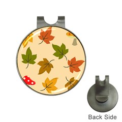 Autumn Leaves Hat Clips With Golf Markers by DithersDesigns