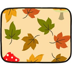 Autumn Leaves Double Sided Fleece Blanket (mini)  by DithersDesigns